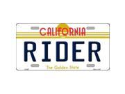 Smart Blonde LP 6852 Rider California Novelty Metal License Plate