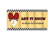 Smart Blonde KC XMAS 16 Let It Snow Novelty Key Chain