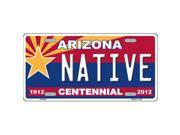 Smart Blonde LP 6815 Arizona Centennial Native Novelty Metal License Plate