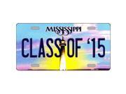 Smart Blonde LP 6582 Class Of 15 Mississippi Novelty Metal License Plate