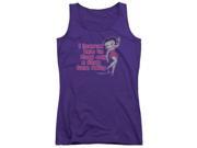 Trevco Boop Learned From Betty Juniors Tank Top Purple Small