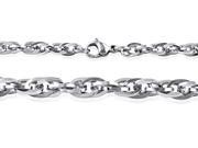 Doma Jewellery SSSSN01824 Stainless Steel Necklace Rope Style 4.5 mm. Length 18 1 24 in.