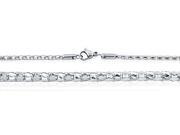 Doma Jewellery SSSSN08624 Stainless Steel Necklace Popcorn Style 2.0 mm. Length 18 1 24 in.