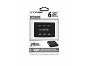 Xtreme Cables 81261 6 Port USB Hub With Power Station Black