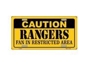 Smart Blonde LP 2661 Caution Rangers Metal Novelty License Plate