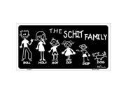 Smart Blonde LP 2512 The Schit Family Metal Novelty License Plate