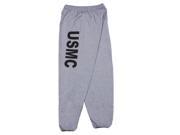 Fox Outdoor 64 761 XXL Mens United State Marines Corps One Sided imprint Sweatpant Heather Grey 2 XL