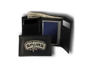 Rico Industries RIC RTR91001 San Antonio Spurs NBA Embroidered Trifold Wallet