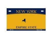 Smart Blonde MP 1133 New York Empire State Background Metal Novelty Motorcycle License Plate