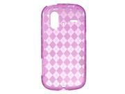DreamWireless CSHTCAMAZEHPCK HTC Amaze 4G Ruby Crystal Skin Case Hot Pink Checker