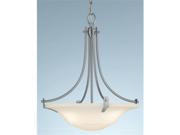 Feiss F2246 3BS Barrington Collection Brushed Steel 3 Light Uplight Chandelier