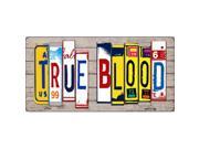 Smart Blonde LP 7946 True Blood Wood License Plate Art Novelty Metal License Plate