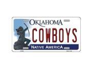 Smart Blonde LP 6259 Cowboys Oklahoma Novelty Metal License Plate