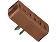 Cooper Wiring 1747B BOX 3 Outlet 2 Wire Tap Adapter Brown