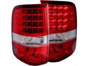 ANZO 311022 Ford F 150 04 08 LED Tail Lights Red And Clear