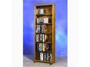 Wood Shed 615 18 Combo Solid Oak 6 Row Dowel CD DVD Cabinet Tower