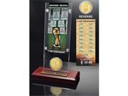 Boston Celtics 17 time NBA Champions Ticket Bronze Coin Acrylic Desk Top