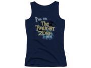 Trevco Twilight Zone I Am In The Twilight Zone Juniors Tank Top Navy Small