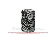 DreamWireless CABB9900SLZ Blackberry Dakota 9900 T Mobile 9930 Verizon Crystal Case Silver with Black Zebra