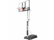 52 Acrylic Portable Vertical Pole Base Basketball System