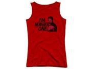 Trevco Star Trek Im Number One Juniors Tank Top Red Extra Large