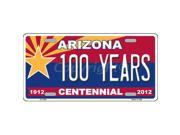 Smart Blonde LP 1842 Arizona Centennial 100 Years Metal Novelty License Plate