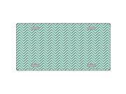 Smart Blonde LP-2698 Mint White Chevron Metal Novelty License Plate Smart Blonde LP-2698 Mint White Chevron Metal Novelty License Plate