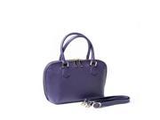 Bravo Handbags BB 9387PUR Anuta Purple Taurillon Leather Handbag Small