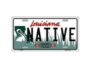 Smart Blonde LP 6198 Native Louisiana Novelty Metal License Plate