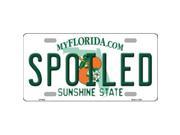Smart Blonde LP 6042 Spoiled Florida Novelty Metal License Plate