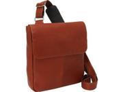 Piel Leather 3009 Tablet Cross Body Bag Saddle