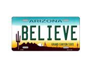 Smart Blonde LP 6093 Arizona Believe Novelty Metal License Plate