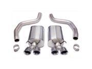 Corsa Exhaust 14164 Exhaust System 2006 2013 Chevrolet Corvette C6 Z06 3 Inch Axle Back Exhaust System dual rear exit quad 4.0 inch pro series tips