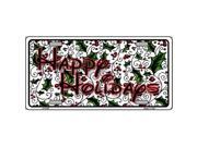 Smart Blonde LP 5145 Happy Holidays Metal Novelty License Plate