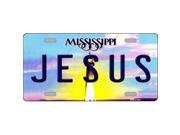 Smart Blonde LP 6587 Jesus Mississippi Novelty Metal License Plate
