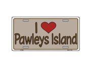 Smart Blonde LP 5339 Love Pawleys Island Metal Novelty License Plate