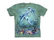 The Mountain 1534902 Find 12 Dolphins Kids T Shirt Large