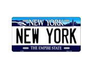 Smart Blonde LP 3545 New York State Background Novelty Metal License Plate