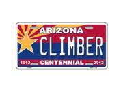 Smart Blonde LP 6827 Arizona Centennial Climber Novelty Metal License Plate