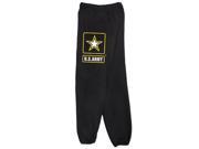 Fox Outdoor 64 757 M Mens United State Army Star One Sided imprint Sweatpant Grey Medium