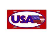 Smart Blonde LP-2802 USA American Flag Vanity Metal Novelty License Plate Smart Blonde LP-2802 USA American Flag Vanity Metal Novelty License Plate