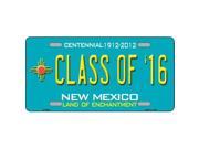 Smart Blonde LP 6667 Class of 16 New Mexico Novelty Metal License Plate