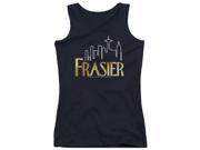 Trevco Frasier Frasier Logo Juniors Tank Top Black Small