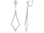 Doma Jewellery SSEZ841 Sterling Silver Earrings With CZ 6.9 g.