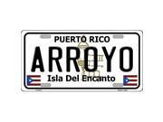 Smart Blonde LP 2817 Arroyo Puerto Rico Metal Novelty License Plate