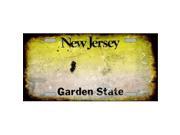 Smart Blonde LP 8147 New Jersey State Background Rusty Novelty Metal License Plate