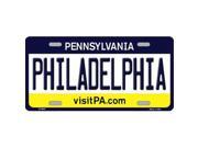 Smart Blonde LP 6047 Philadelphia Pennsylvania State Background Novelty Metal License Plate