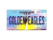 Smart Blonde LP 6569 Golden Eagles Mississippi Novelty Metal License Plate