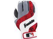 Franklin Sports 21051F1 Sports Shok Wave Batting Glove White Red Adult Small