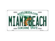 Smart Blonde LP 6004 Miami Beach Florida Novelty Metal License Plate